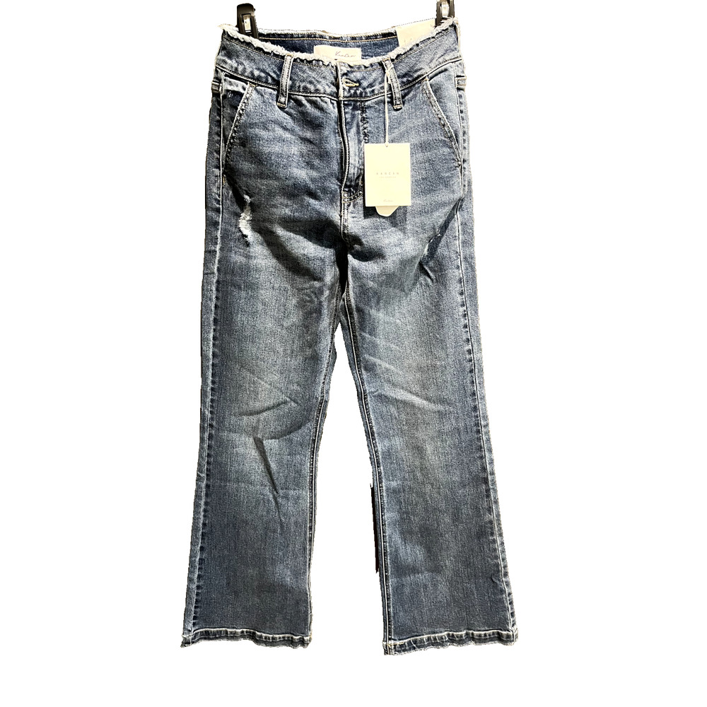 Kancan Women's Blue High Rise Flare Jeans Size 3/25‎